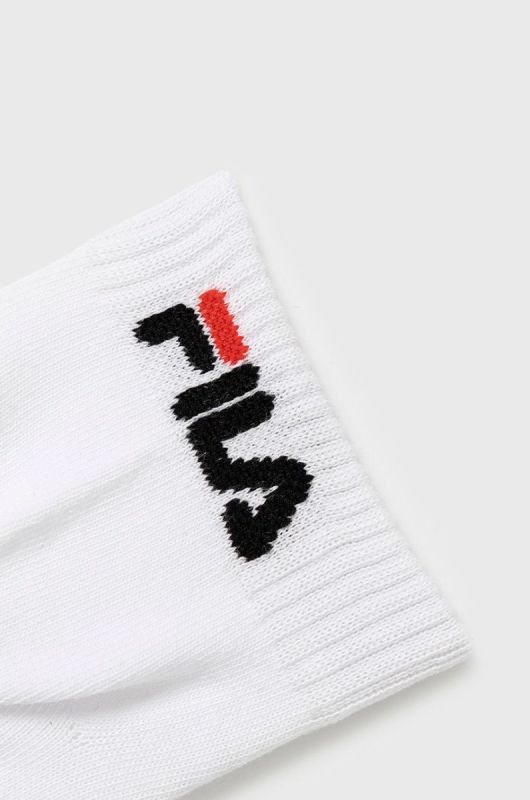 Шкарпетки Fila (3-pack) чоловічі колір білий фото 2