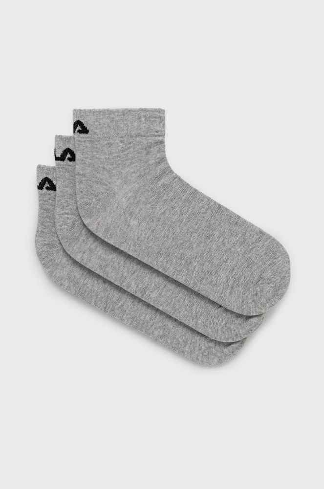 Шкарпетки Fila (3-pack) чоловічі колір сірий