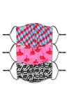 Happy Socks - Многоразовая защитная маска (3-pack) цвет красочный (1408929)