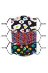 Happy Socks - Многоразовая защитная маска (3-pack) цвет красочный (1408931)