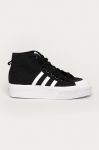 adidas Originals - Кеди Nizza Platform Mid FY2783-BLK/WHT колір чорний