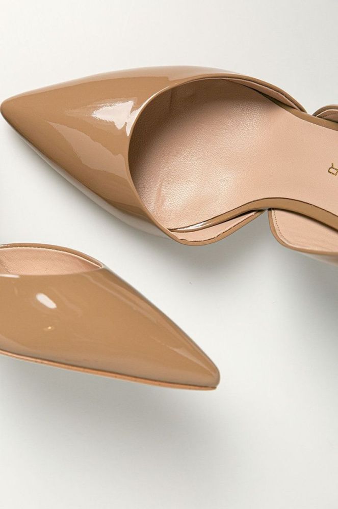 Kurt Geiger London Шкіряні туфлі Bond 90 1772724309 колір бежевий фото 4