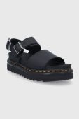 Шкіряні сандалі Dr. Martens Voss жіночі колір чорний на платформі DM24233001.Voss-Black