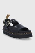 Сандалі Dr. Martens Vegan Voss жіночі колір чорний на платформі DM26803001.Vegan.Voss-Black