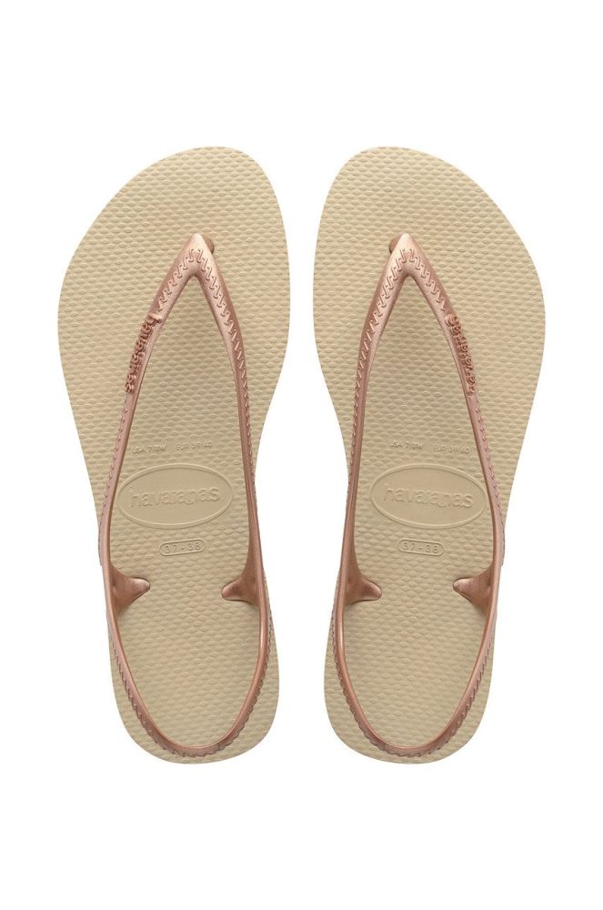 Сандалі Havaianas жіночі колір бежевий (1395991)