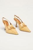 Tory Burch - Шкіряні туфлі Jessa колір жовтий