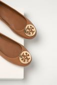 Tory Burch - Шкіряні балетки колір бежевий