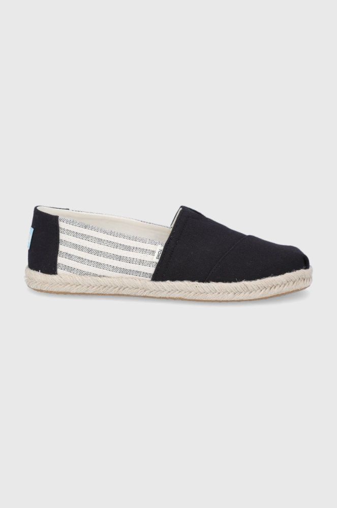 Еспадрилі Toms University Stripes колір чорний