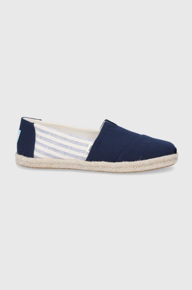 Еспадрилі Toms University Stripes колір синій