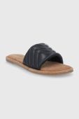 Шкіряні шльопанці Aldo Pilina жіночі колір чорний