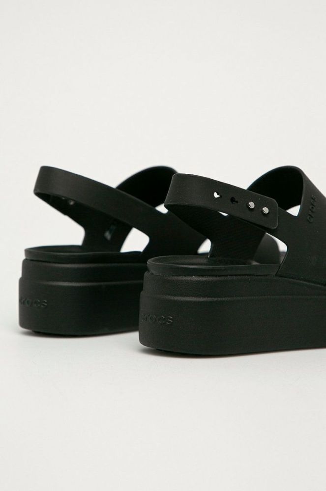 Сандалі Crocs жіночі колір чорний KLYN.LOW.WEDGE.W.206453-BLACK/BLAC фото 3