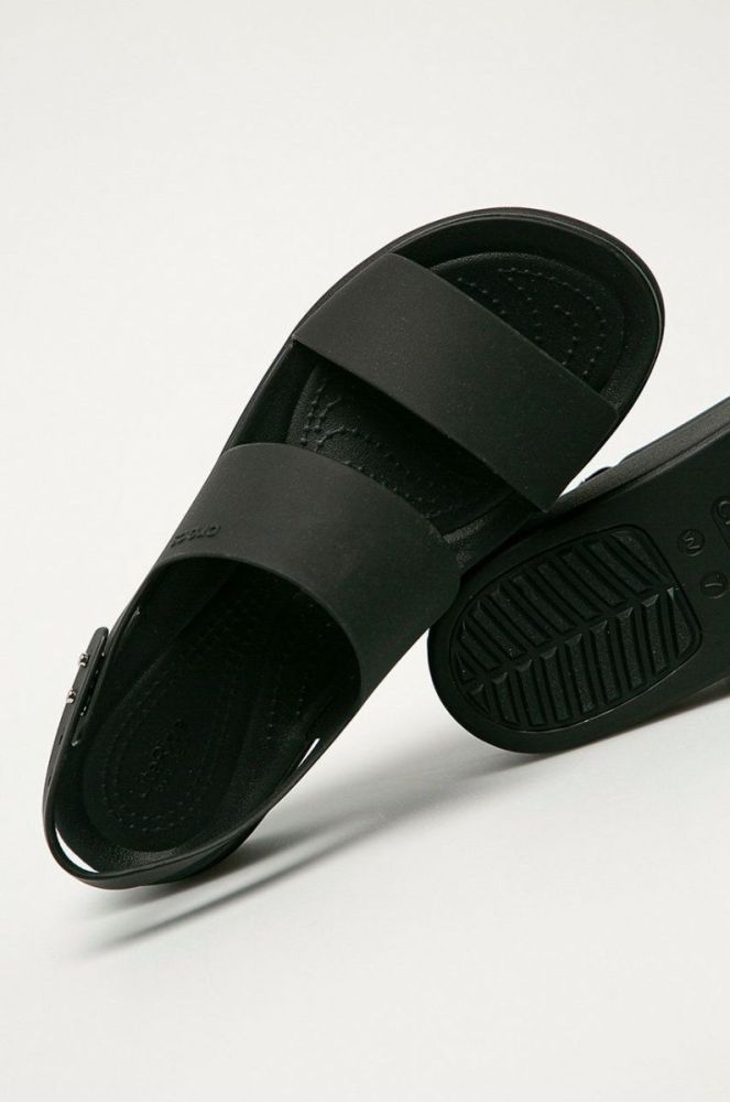 Сандалі Crocs жіночі колір чорний KLYN.LOW.WEDGE.W.206453-BLACK/BLAC фото 4