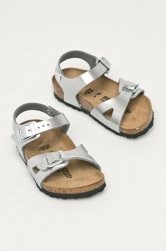 Birkenstock - Дитячі сандалі Rio колір срібний (888958) фото 2