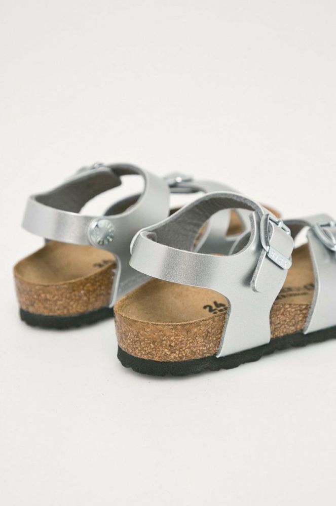 Birkenstock - Дитячі сандалі Rio колір срібний (888958) фото 3