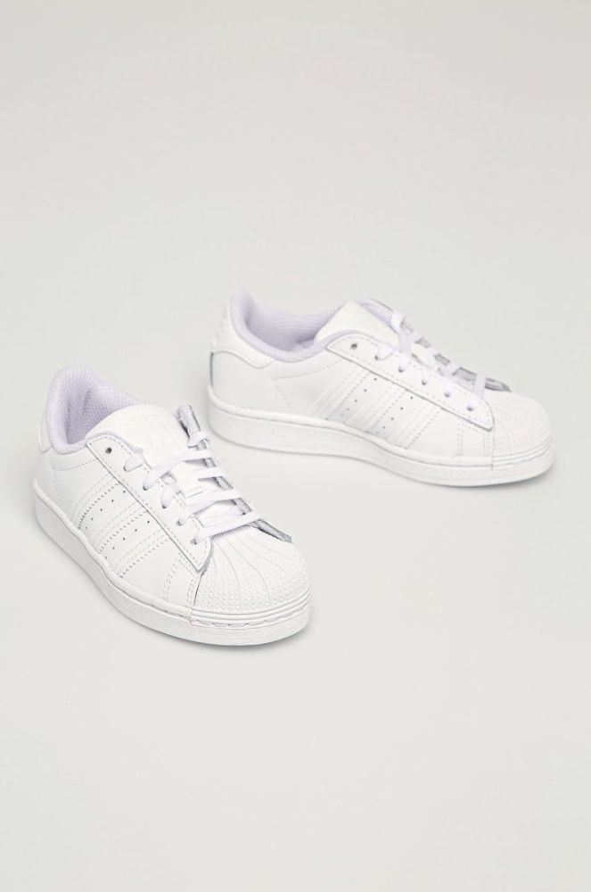 adidas Originals - Дитячі черевики Superstar C EF5395 колір білий фото 2