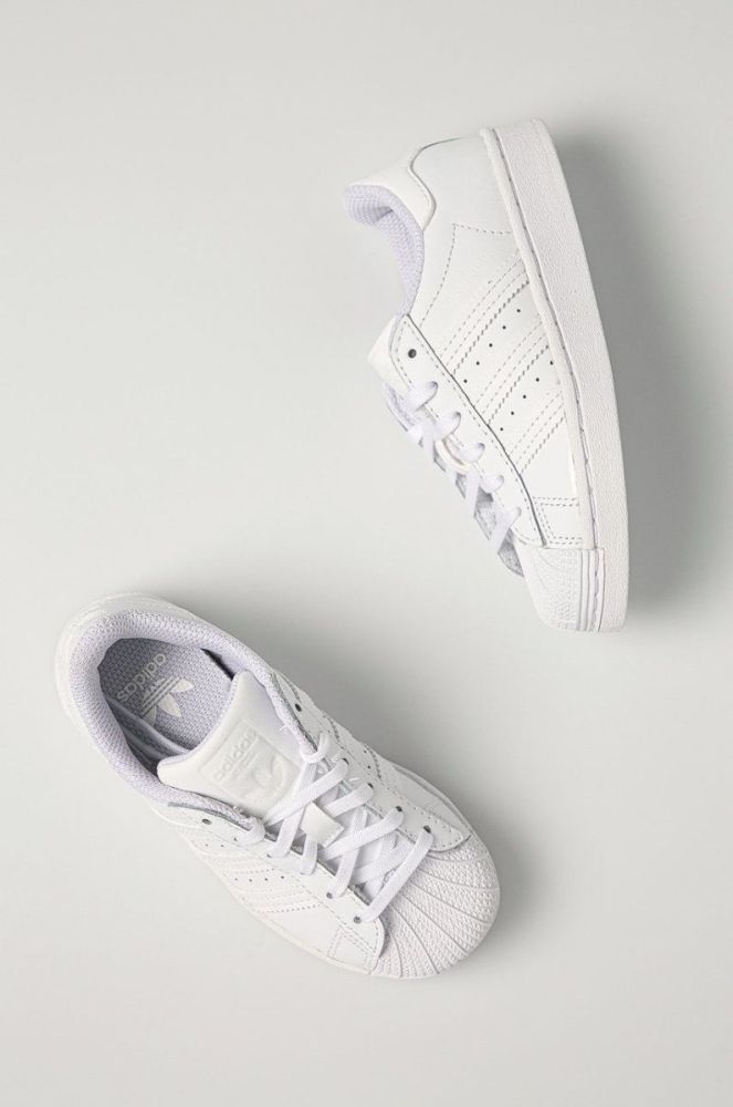 adidas Originals - Дитячі черевики Superstar C EF5395 колір білий фото 5