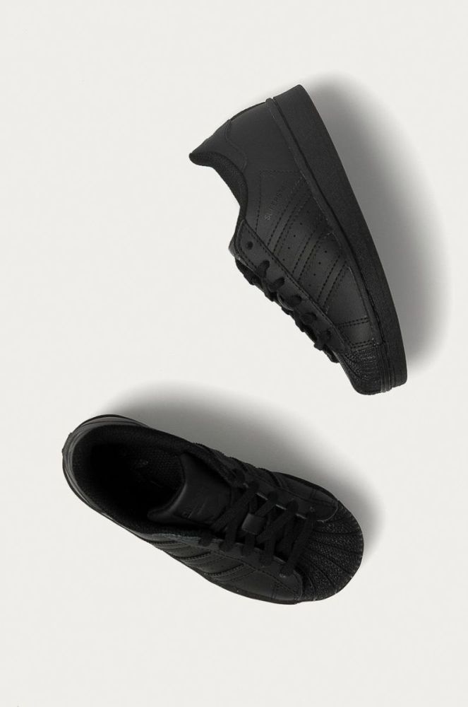 adidas Originals - Дитячі черевики Superstar FU7715 колір чорний фото 5