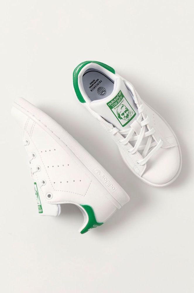 Детские ботинки adidas Originals цвет белый (1381964) фото 4