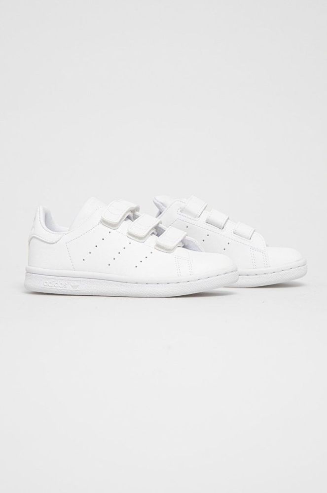 Дитячі черевики adidas Originals Stan Smith колір білий (1454094) фото 2