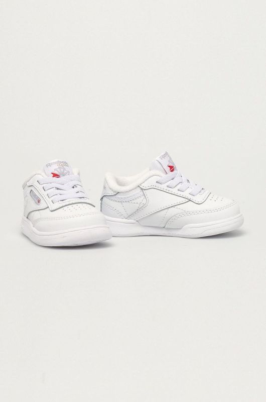 Дитячі шкіряні кросівки Reebok Classic FZ2095 колір білий фото 2