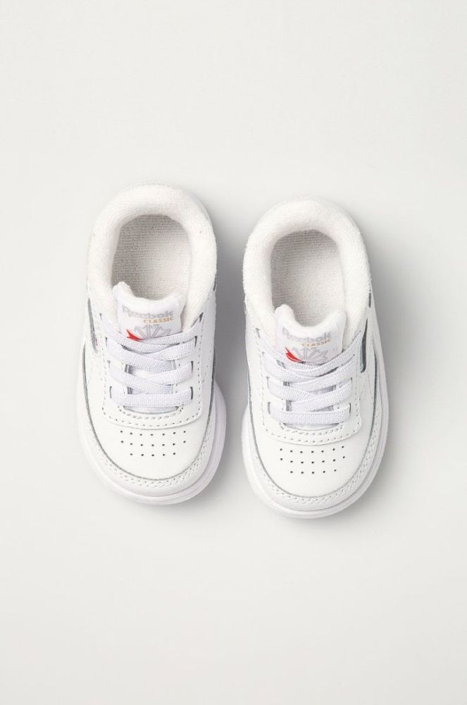 Дитячі шкіряні кросівки Reebok Classic FZ2095 колір білий фото 3