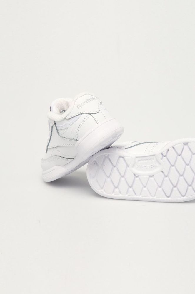 Дитячі шкіряні кросівки Reebok Classic FZ2095 колір білий фото 4