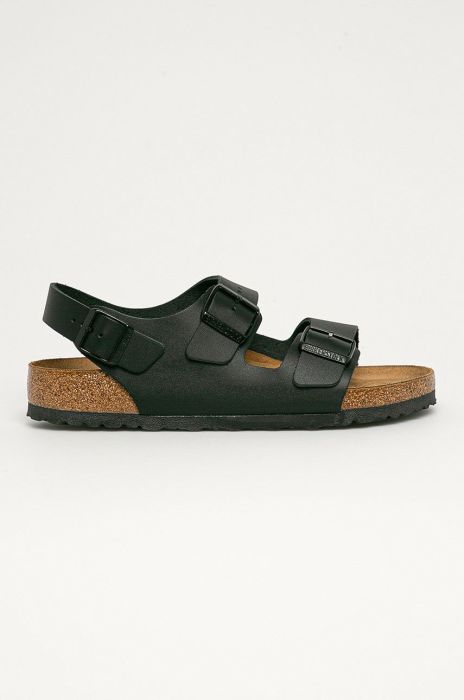 Birkenstock - Шкіряні сандалі Milano 34191.Milano-Black колір чорний Birkenstock - Шкіряні сандалі Milano 34191.Milano-Black колір чорний