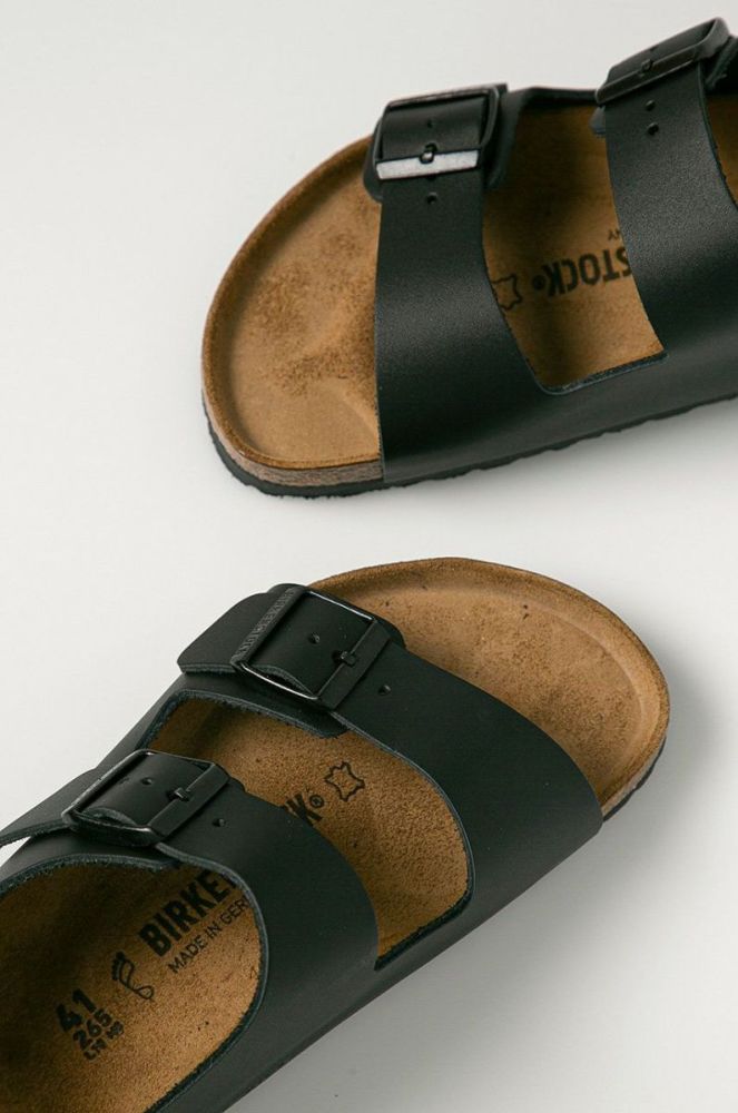 Birkenstock - Шкіряні сандалі Milano 34191.Milano-Black колір чорний фото 3