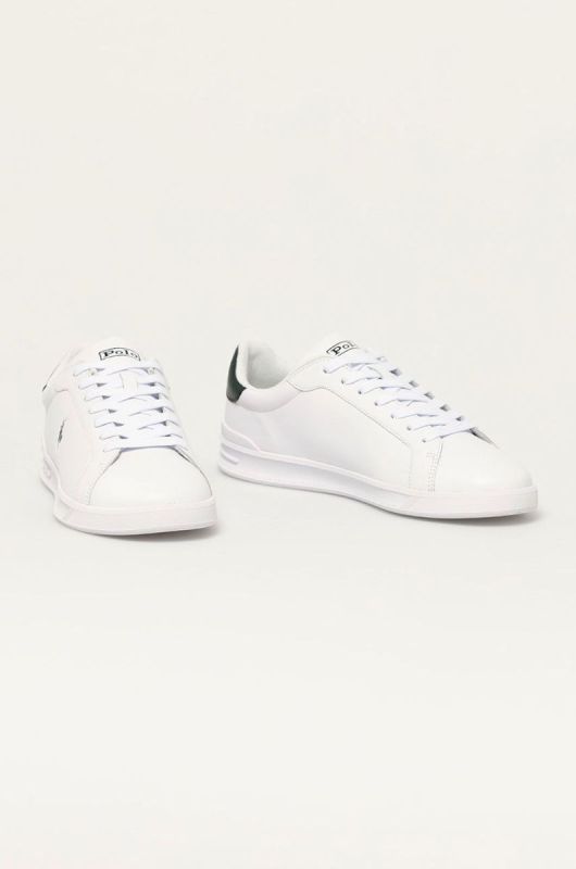 Шкіряні черевики Polo Ralph Lauren Hrt Ct II колір білий 809829824004 фото 2