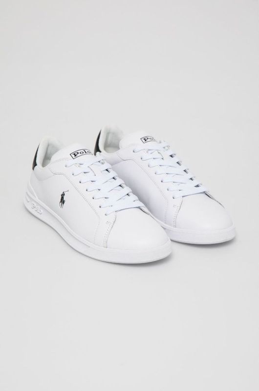 Шкіряні черевики Polo Ralph Lauren Hrt Ct II колір білий 809829824005 фото 2