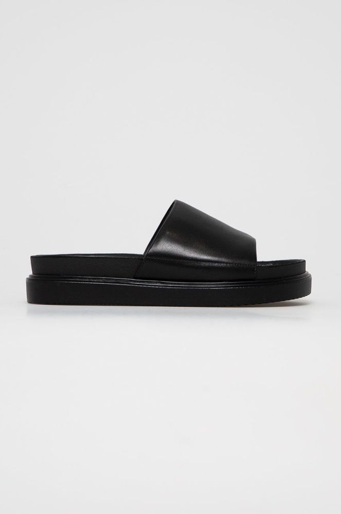 Шкіряні шльопанці Vagabond Shoemakers чоловічі колір чорний