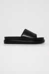 Шкіряні шльопанці Vagabond Shoemakers чоловічі колір чорний Шкіряні шльопанці Vagabond Shoemakers чоловічі колір чорний