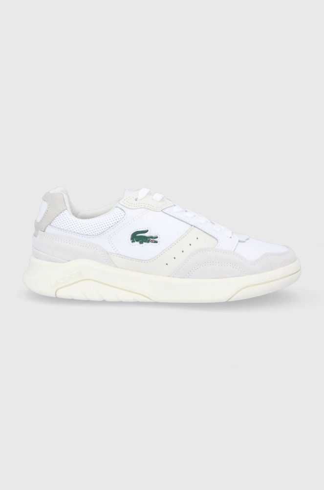Шкіряні черевики Lacoste колір білий (2325992)