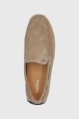 Замшеві мокасини Wojas чоловічі колір бежевий