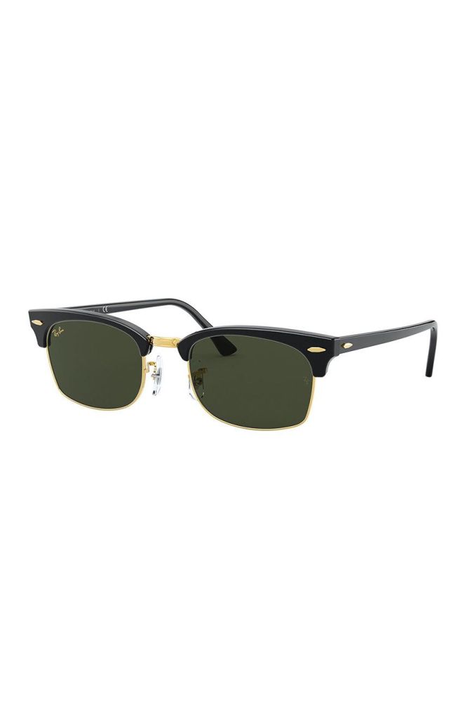 Сонцезахисні окуляри Ray-Ban CLUBMASTER SQUARE колір чорний