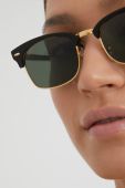 Сонцезахисні окуляри Ray-Ban CLUBMASTER SQUARE колір чорний