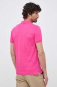 Бавовняне поло Gant колір рожевий однотонний (3102085)