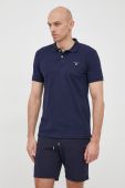 Бавовняне поло Gant колір синій однотонний (2547404)
