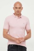 Бавовняне поло Polo Ralph Lauren колір рожевий однотонний (3260249)