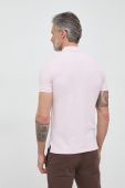 Бавовняне поло Polo Ralph Lauren колір рожевий однотонний (2992378)