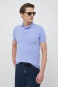 Бавовняне поло Polo Ralph Lauren колір фіолетовий однотонний (3002235)
