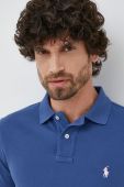 Бавовняне поло Polo Ralph Lauren колір синій однотонний (3008169)