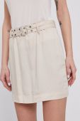 Спідниця Patrizia Pepe колір бежевий mini пряма (1435030)