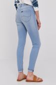 Джинси Lee жіночі висока посадка колір блакитний (1374008)