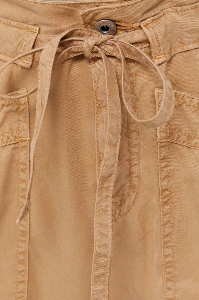 Штани Pepe Jeans Dash жіночі колір коричневий прямі (1466662) фото 5