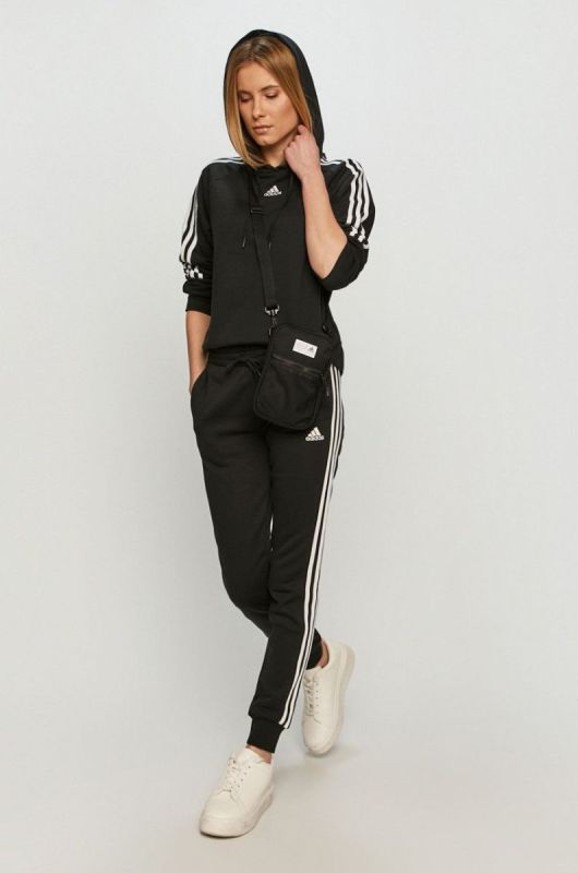 Штани adidas жіночі колір чорний фото 2