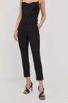 Штани Morgan жіночі колір чорний облягаюче середня посадка (2191285)