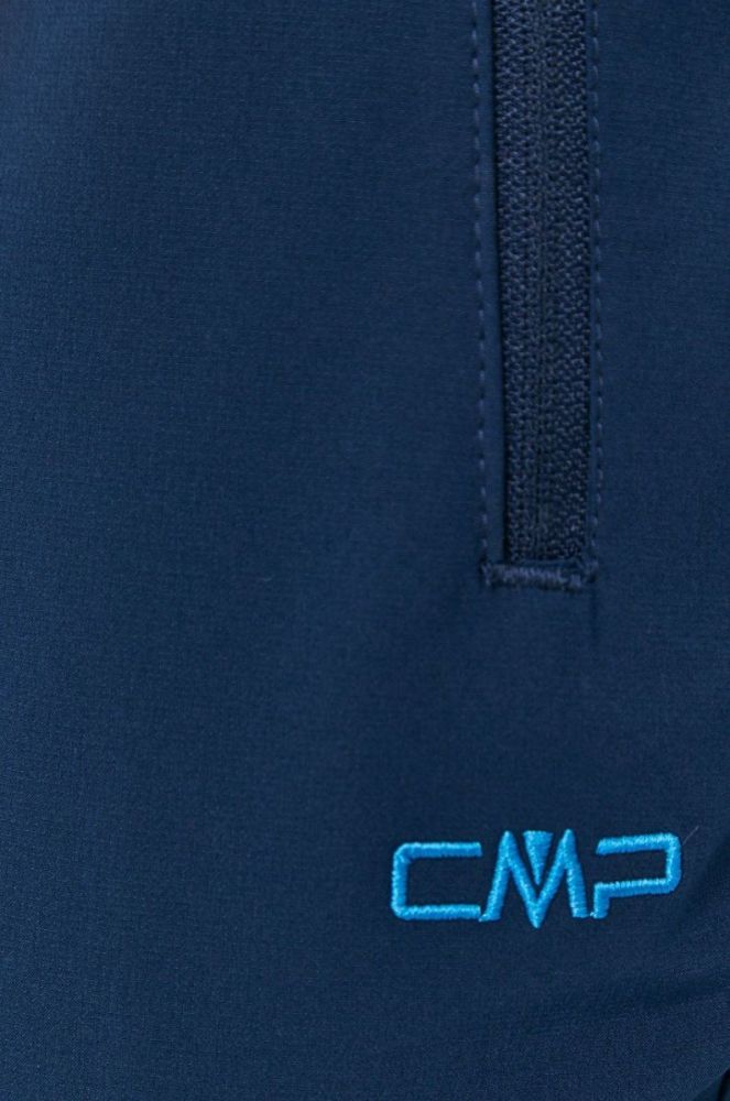 Штани CMP жіночі колір синій пряме висока посадка фото 4