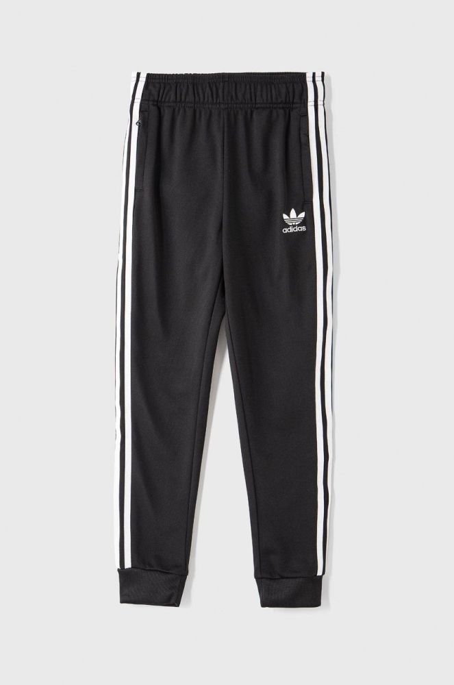 Дитячі штани adidas Originals колір чорний з аплікацією (1481536)