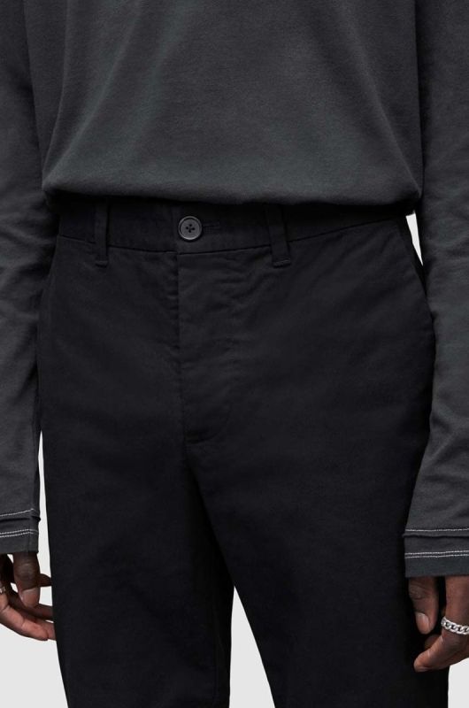 Штани AllSaints чоловічі колір бордовий фасон chinos фото 2